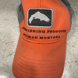 Double Haul Icon Simms Fishing Cap Tangerine